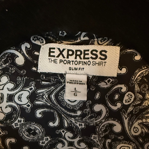 Express Black and White Floral Blouse - Picture 2 of 4